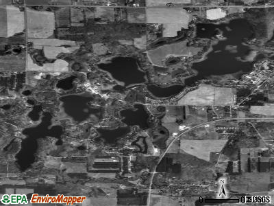 Chain O' Lakes-King satellite photo by USGS