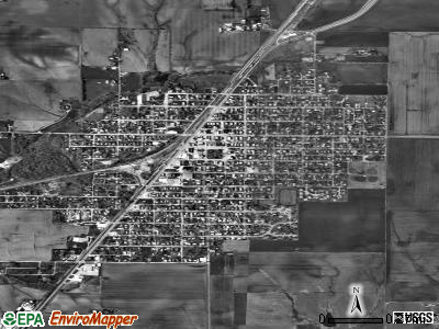 Roodhouse satellite photo by USGS