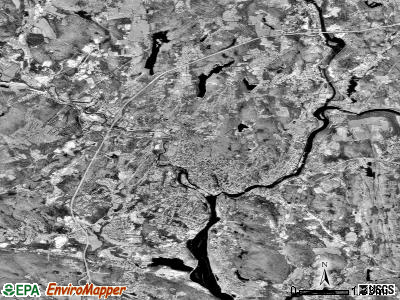 Norwich satellite photo by USGS