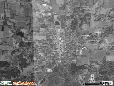 Greenfield satellite photo by USGS