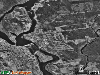 Milford satellite photo by USGS