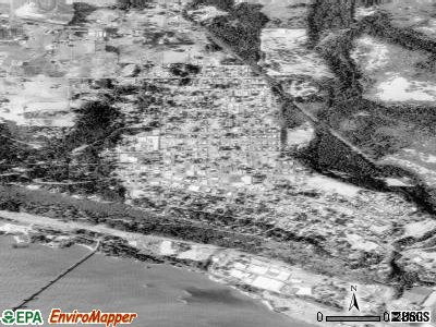 White Salmon satellite photo by USGS
