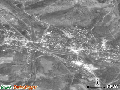 Brockway satellite photo by USGS