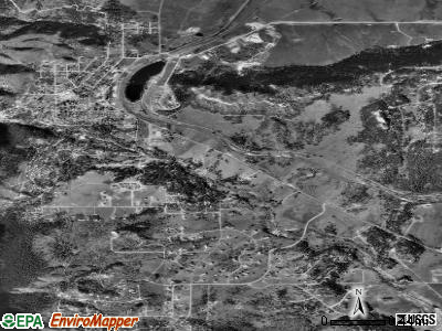 Palmer Lake satellite photo by USGS
