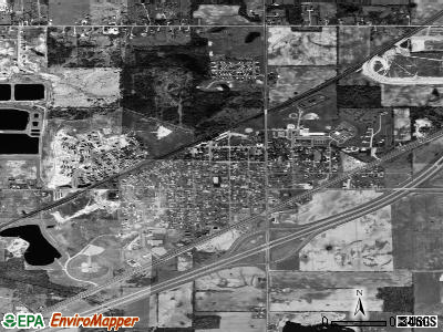 Potterville satellite photo by USGS