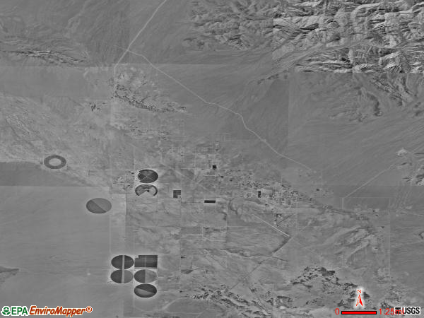 Sandy Valley satellite photo by USGS 