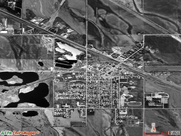 Valley satellite photo by USGS 