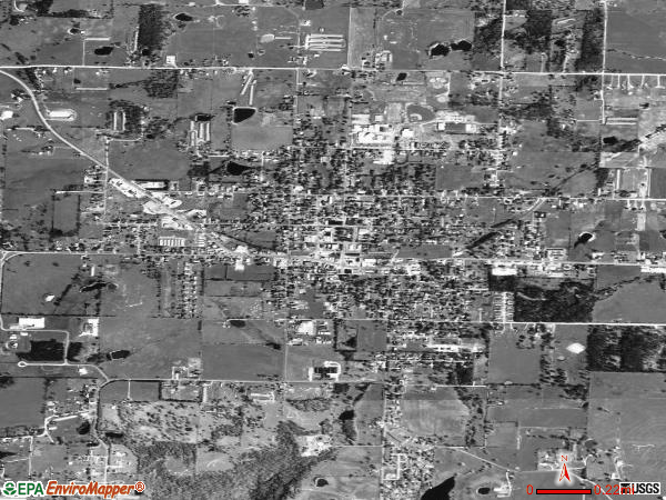 Lincoln satellite photo by USGS 