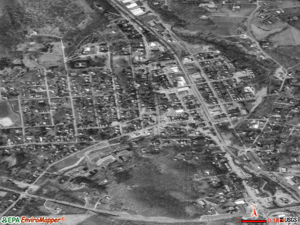 Franklinton satellite photo by USGS 