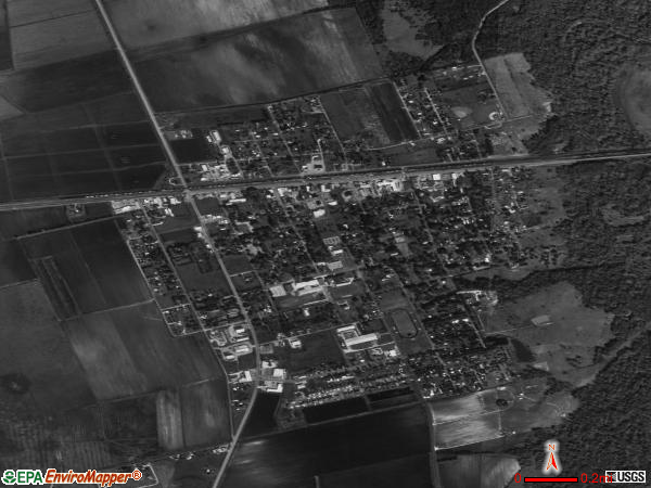 East Bernard satellite photo by USGS 