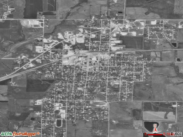 Salisbury satellite photo by USGS 
