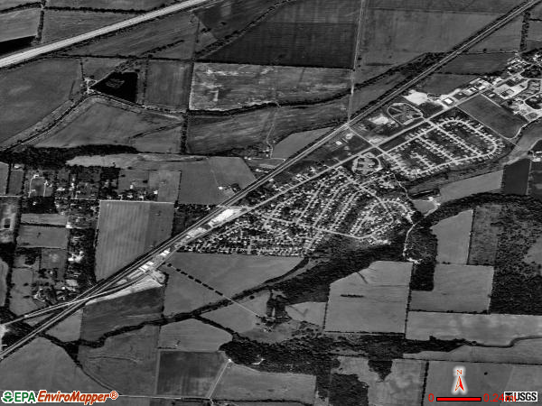 Holiday Valley satellite photo by USGS 