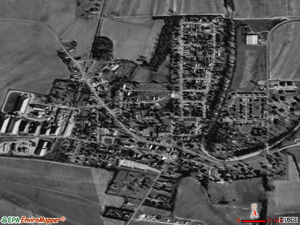 Jonestown satellite photo by USGS 