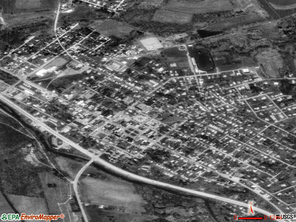 Ligonier satellite photo by USGS 