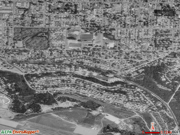 Del Rey Oaks satellite photo by USGS 