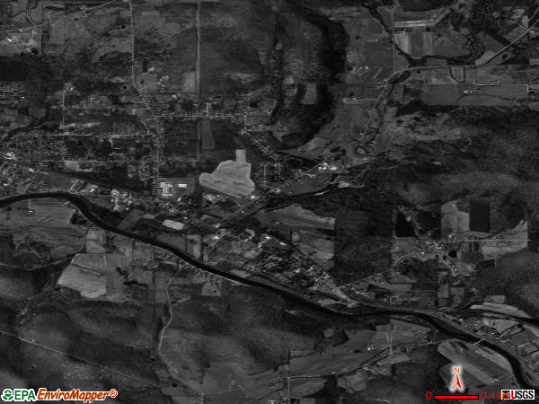 Weston Mills satellite photo by USGS 