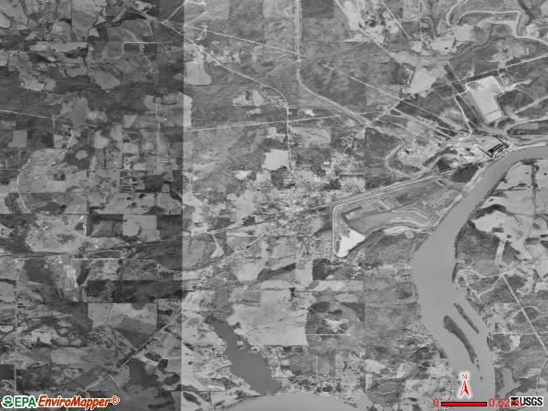 Wilsonville satellite photo by USGS 