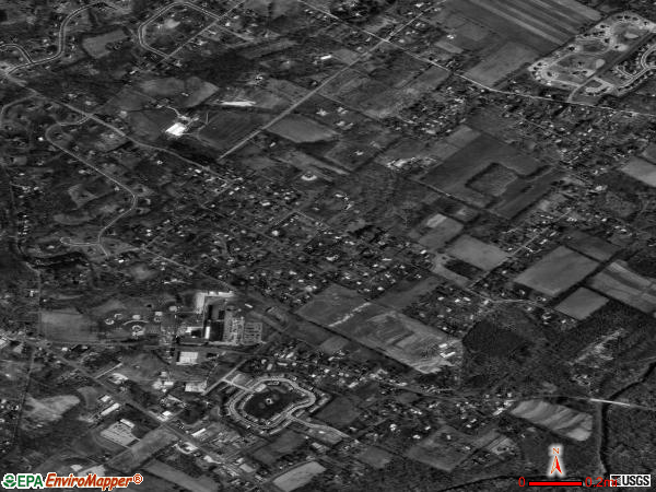 Evansburg satellite photo by USGS 