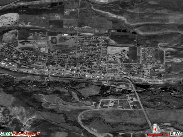 Granby satellite photo by USGS 