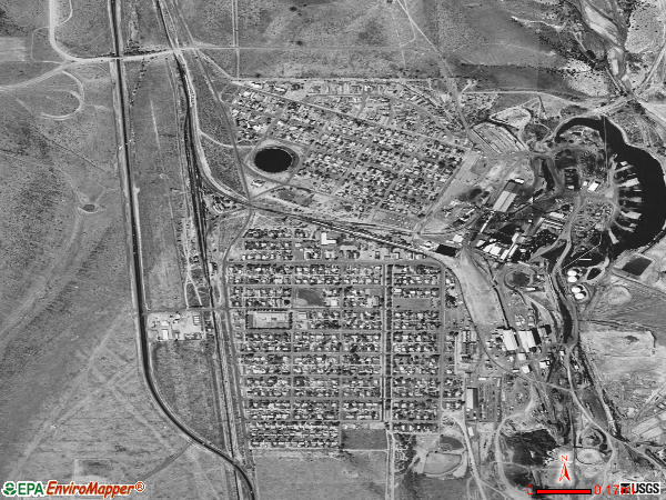 Hurley satellite photo by USGS 