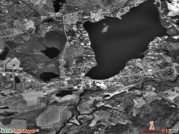East Brookfield satellite photo by USGS 