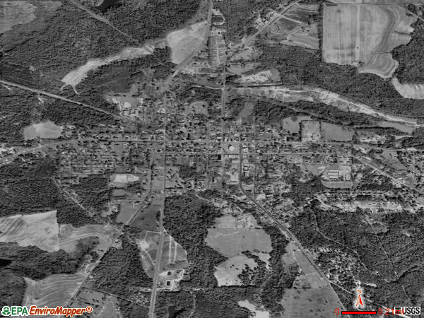 Lumpkin satellite photo by USGS 