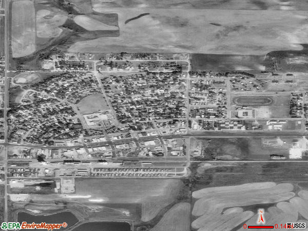 New Town satellite photo by USGS 