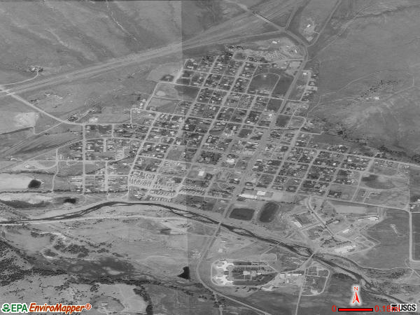 Boulder satellite photo by USGS 