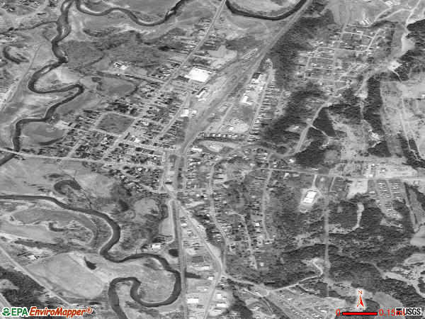 Lyndonville satellite photo by USGS 