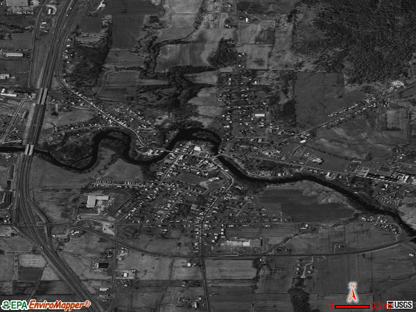 Champlain satellite photo by USGS 