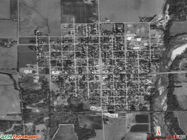 Oxford satellite photo by USGS 