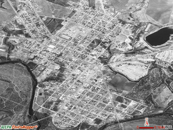 Robert Lee satellite photo by USGS 