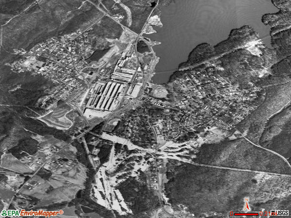 Badin satellite photo by USGS 