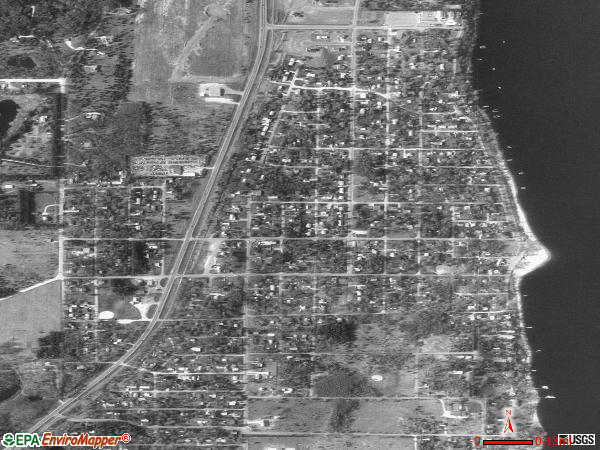 Lake St. Croix Beach satellite photo by USGS 