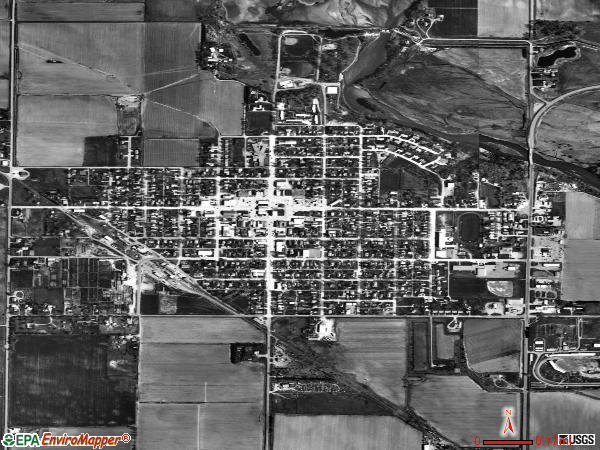 Burwell satellite photo by USGS 