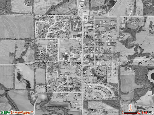 Auburn satellite photo by USGS 