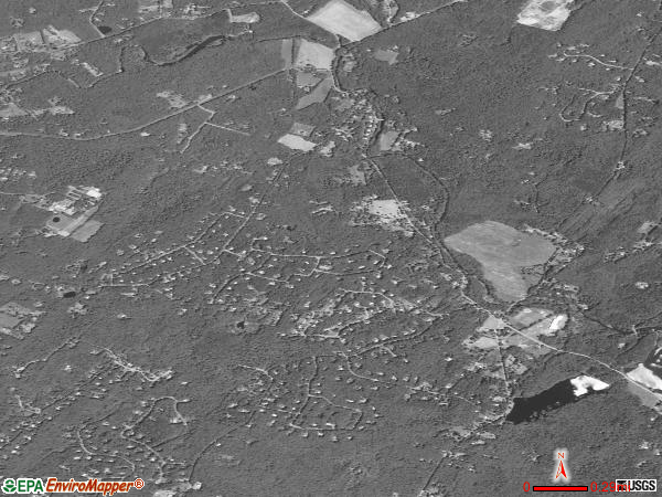 Zena satellite photo by USGS 