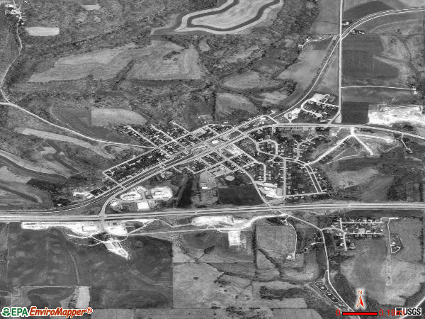 Barneveld satellite photo by USGS 