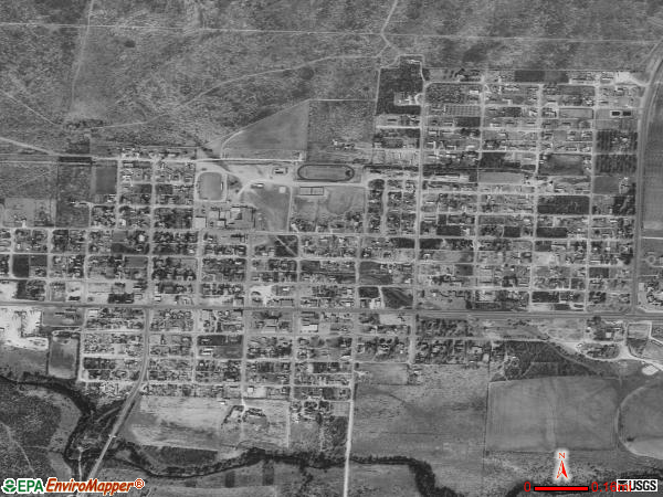 Sterling City satellite photo by USGS 