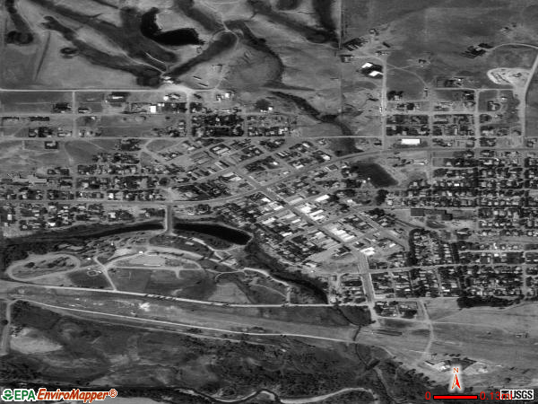 Harlowton satellite photo by USGS 