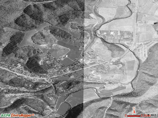 Shawsville satellite photo by USGS 