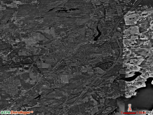 Saratoga Springs satellite photo by USGS 