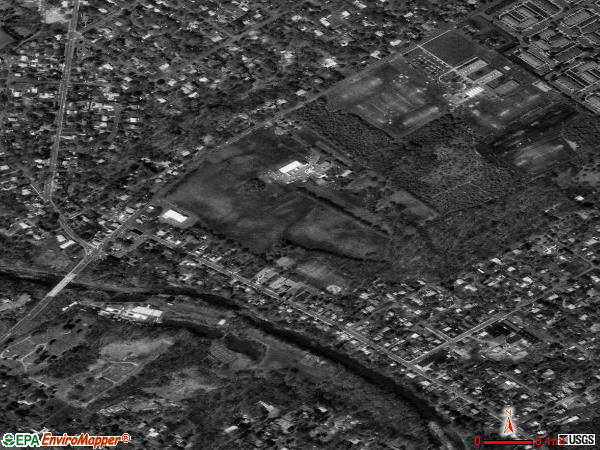 Hulmeville satellite photo by USGS 