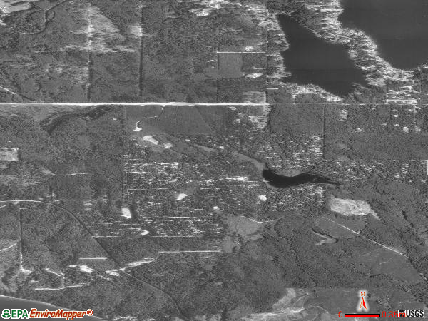 Weallup Lake satellite photo by USGS 