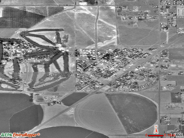 Lakeview satellite photo by USGS 