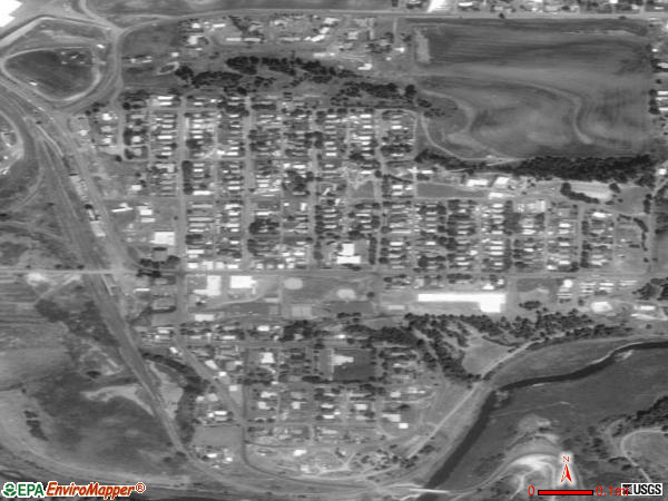 Potlatch satellite photo by USGS 