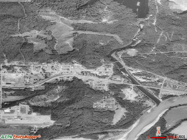 Concrete satellite photo by USGS 