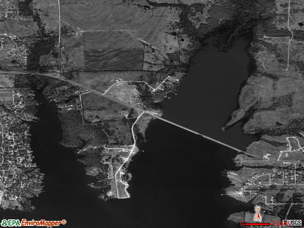 East Tawakoni satellite photo by USGS 