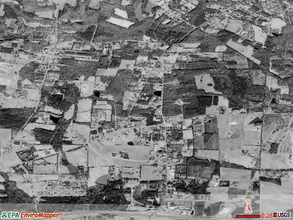 Whitsett satellite photo by USGS 