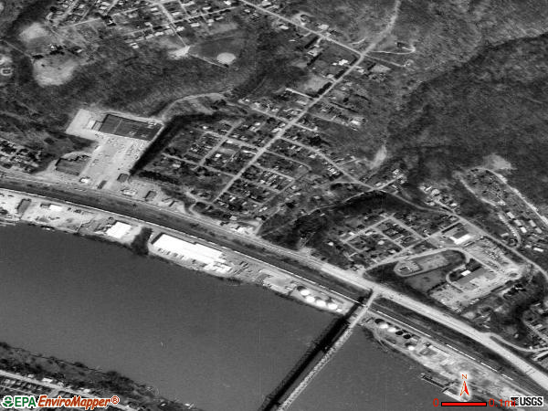 East Rochester satellite photo by USGS 